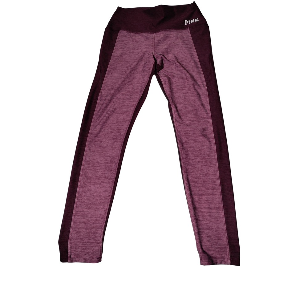PINK Victoria's Secret Ultimate High Waist Leggings Maroon Sz M (24"x28.25")